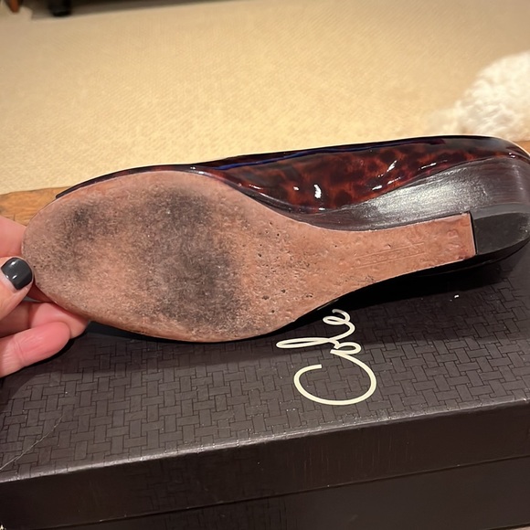 Cole Haan Tortoise Patent Ballet Woman’s Shoe - Picture 6 of 8